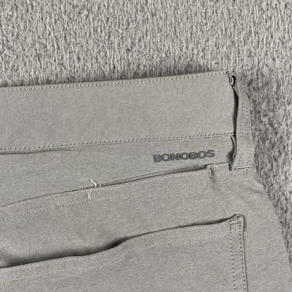 Bonobos Golf Performance Link 5 Pocket Slim Pants Gray Mens 32x32 Fit (34x30) - Picture 10 of 12
